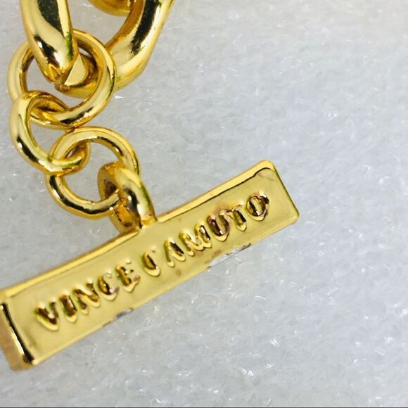 Vince Camuto Chunky Cuban Chain Link Bracelet Gold overlay 40gr 4274 - Picture 5 of 9